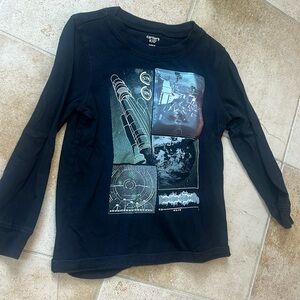 Carter’s Black Space Boys’ Long Sleeve T-shirt